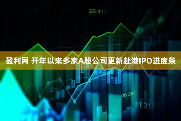 盈利网 开年以来多家A股公司更新赴港IPO进度条